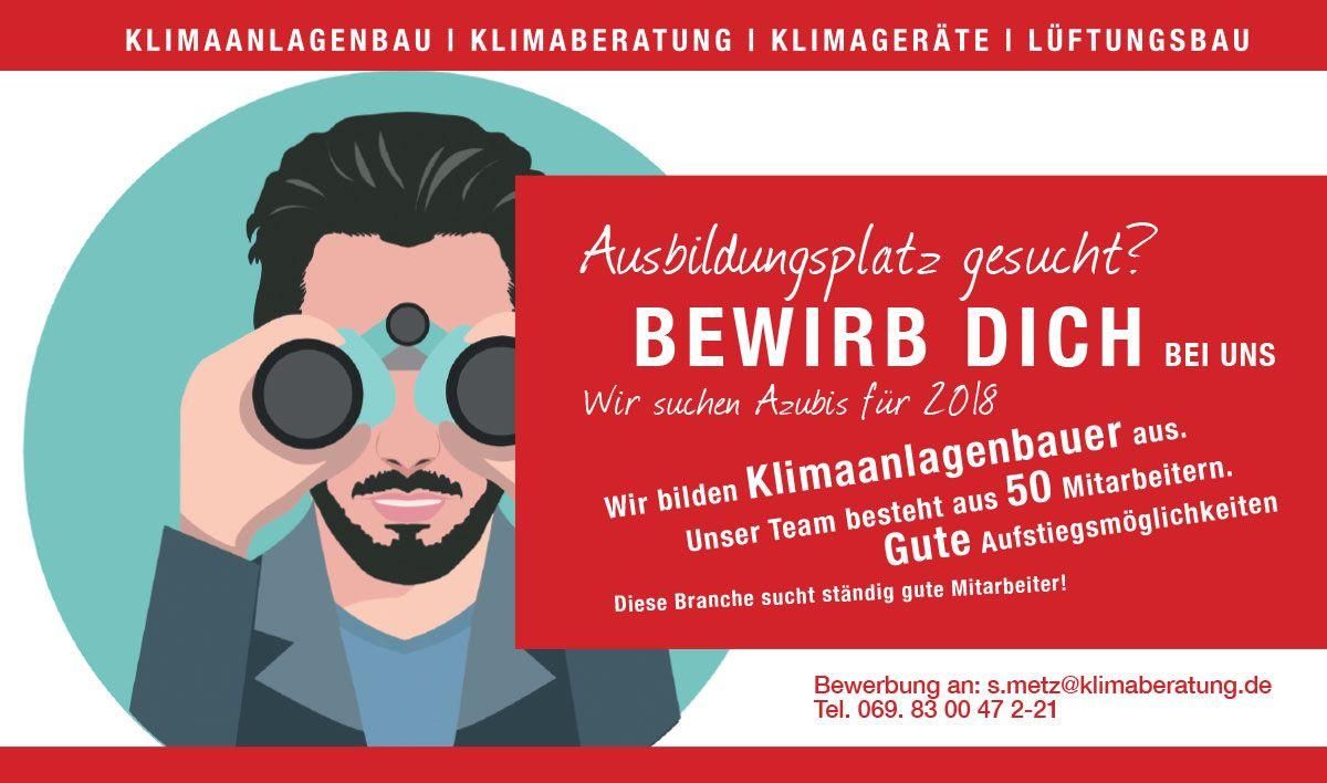 Ausbildung zum Klimaanlagenbauer - Klimaberatung Rolf Nagel GmbH